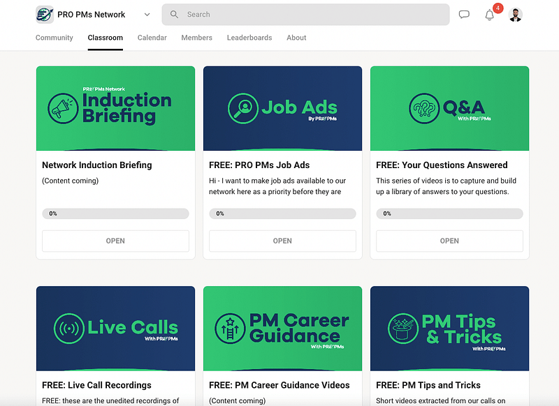 PRO PMs Skool Screenshot