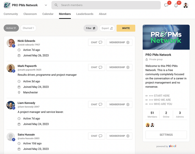 PRO PMs Skool Screenshot
